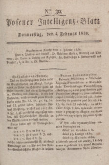 Posener Intelligenz-Blatt. 1830, Nro. 30 (4 Februar)