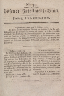 Posener Intelligenz-Blatt. 1830, Nro. 31 (5 Februar)