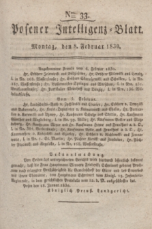 Posener Intelligenz-Blatt. 1830, Nro. 33 (8 Februar)