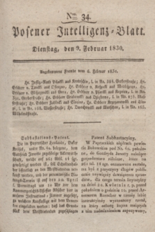 Posener Intelligenz-Blatt. 1830, Nro. 34 (9 Februar)