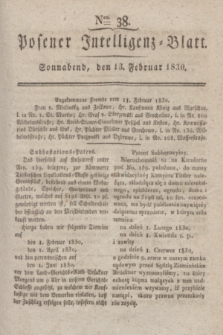Posener Intelligenz-Blatt. 1830, Nro. 38 (13 Februar)