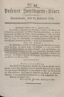 Posener Intelligenz-Blatt. 1830, Nro. 44 (20 Februar)