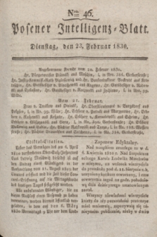Posener Intelligenz-Blatt. 1830, Nro. 46 (23 Februar)