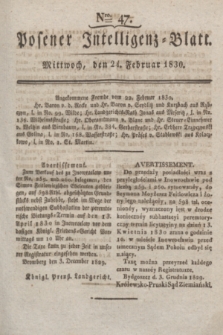 Posener Intelligenz-Blatt. 1830, Nro. 47 (24 Februar)