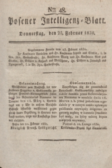 Posener Intelligenz-Blatt. 1830, Nro. 48 (25 Februar)