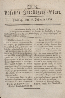 Posener Intelligenz-Blatt. 1830, Nro. 49 (26 Februar)