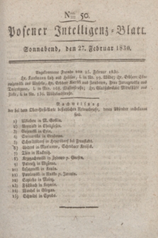 Posener Intelligenz-Blatt. 1830, Nro. 50 (27 Februar)