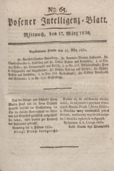 Posener Intelligenz-Blatt. 1830, Nro. 65 (17 März)