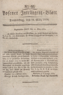 Posener Intelligenz-Blatt. 1830, Nro. 66 (18 März)