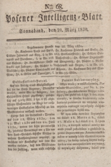 Posener Intelligenz-Blatt. 1830, Nro. 68 (20 März)