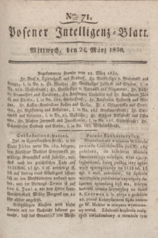 Posener Intelligenz-Blatt. 1830, Nro. 71 (24 März)