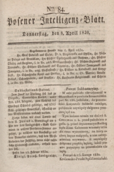 Posener Intelligenz-Blatt. 1830, Nro. 84 (8 April)