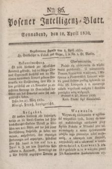 Posener Intelligenz-Blatt. 1830, Nro. 86 (10 April)