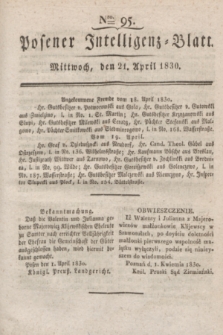 Posener Intelligenz-Blatt. 1830, Nro. 95 (21 April)