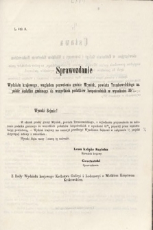 [Kadencja II, sesja II, al. 67] Alegata do Sprawozdań Stenograficznych z Drugiej Sesji Drugiego Peryodu Sejmu Galicyjskiego z roku 1868. Alegat 67