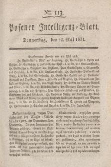 Posener Intelligenz-Blatt. 1831, Nro. 113 (12 Mai)