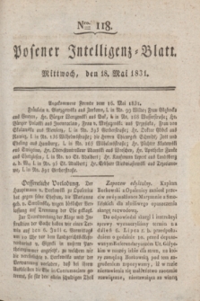 Posener Intelligenz-Blatt. 1831, Nro. 118 (18 Mai)