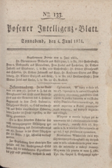 Posener Intelligenz-Blatt. 1831, Nro. 133 (4 Juni) + dod.