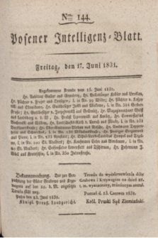Posener Intelligenz-Blatt. 1831, Nro. 144 (17 Juni)