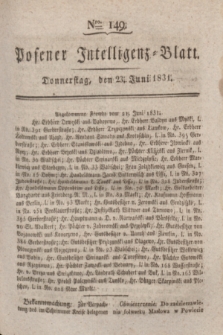 Posener Intelligenz-Blatt. 1831, Nro. 149 (23 Juni)