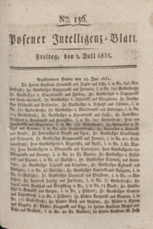 Posener Intelligenz-Blatt. 1831, Nro. 156 (1 Juli) + dod.