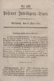 Posener Intelligenz-Blatt. 1831, Nro. 166 (13 Juli) + dod.