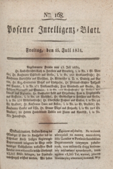 Posener Intelligenz-Blatt. 1831, Nro. 168 (15 Juli)