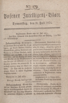 Posener Intelligenz-Blatt. 1831, Nro. 179 (28 Juli)