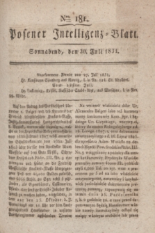 Posener Intelligenz-Blatt. 1831, Nro. 181 (30 Juli)