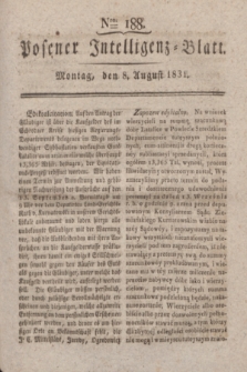 Posener Intelligenz-Blatt. 1831, Nro. 188 (8 August) + dod.