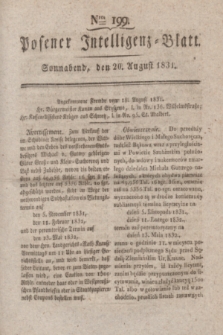 Posener Intelligenz-Blatt. 1831, Nro. 199 (20 August)
