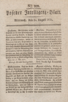 Posener Intelligenz-Blatt. 1831, Nro. 202 (24 August)