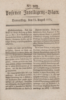 Posener Intelligenz-Blatt. 1831, Nro. 203 (25 August)