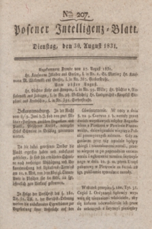 Posener Intelligenz-Blatt. 1831, Nro. 207 (30 August)