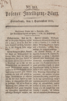 Posener Intelligenz-Blatt. 1831, Nro. 211 (3 September) + dod.