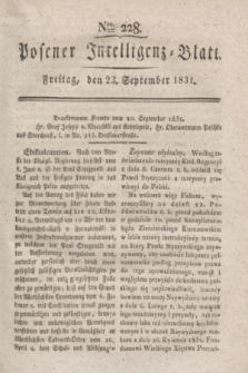 Posener Intelligenz-Blatt. 1831, Nro. 228 (23 September)