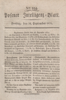 Posener Intelligenz-Blatt. 1831, Nro. 234 (30 September)