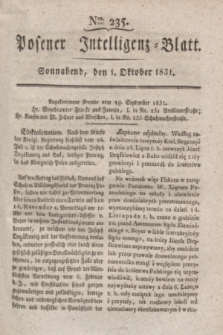 Posener Intelligenz-Blatt. 1831, Nro. 235 (1 Oktober) + dod.