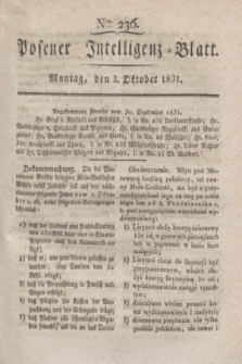 Posener Intelligenz-Blatt. 1831, Nro. 236 (3 Oktober)