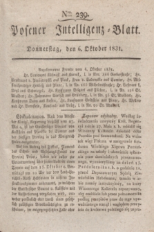 Posener Intelligenz-Blatt. 1831, Nro. 239 (6 Oktober)