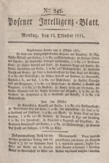 Posener Intelligenz-Blatt. 1831, Nro. 242 (10 Oktober) + dod.