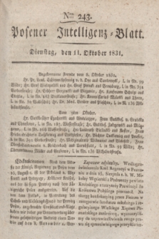 Posener Intelligenz-Blatt. 1831, Nro. 243 (11 Oktober)