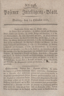 Posener Intelligenz-Blatt. 1831, Nro. 246 (14 Oktober)