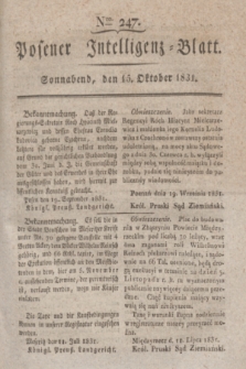 Posener Intelligenz-Blatt. 1831, Nro. 247 (15 Oktober)