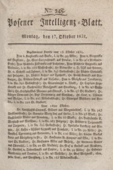 Posener Intelligenz-Blatt. 1831, Nro. 248 (17 Oktober)