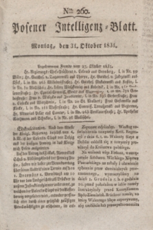 Posener Intelligenz-Blatt. 1831, Nro. 260 (31 Oktober)