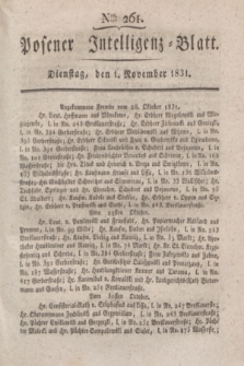 Posener Intelligenz-Blatt. 1831, Nro. 261 (1 November) + dod.