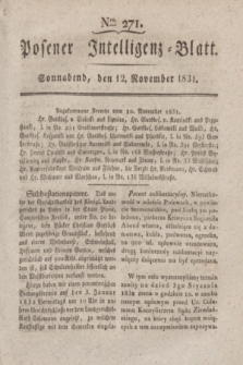Posener Intelligenz-Blatt. 1831, Nro. 271 (12 November)