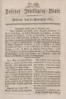 Posener Intelligenz-Blatt. 1831, Nro. 282 (25 November)