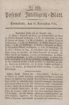Posener Intelligenz-Blatt. 1831, Nro. 283 (26 November) + dod.
